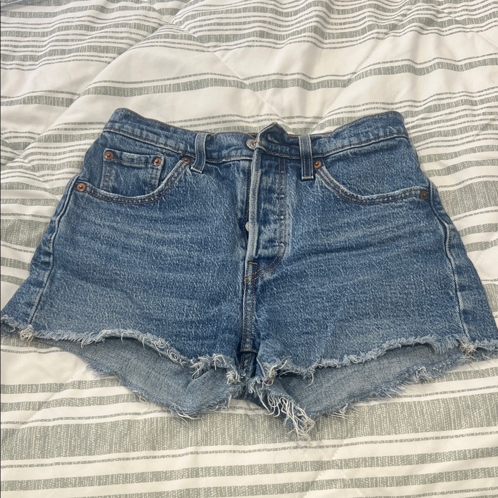 Levi’s Blue Denim Cutoff Shorts